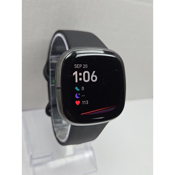 Fitbit Sense FB512 Smartwatch GPS ECG SpO2 Sleep Heart Rate Tracker - No Charger - Picture 3 of 11
